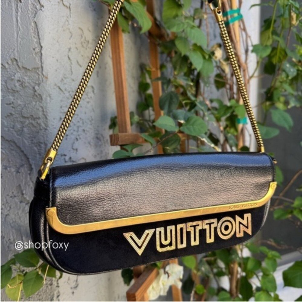 Louis Vuitton Avant Garde Leather Pochette Shoulder Bag